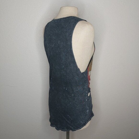 Coca Cola Womens Tank Top Small The Classic Grey Distressed Holes Party Favorite - Picture 7 of 12
